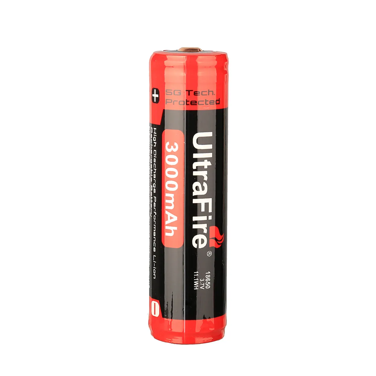 18650 3000mAh 3.7V Pro Rechargeable Batteries (2-Pack)