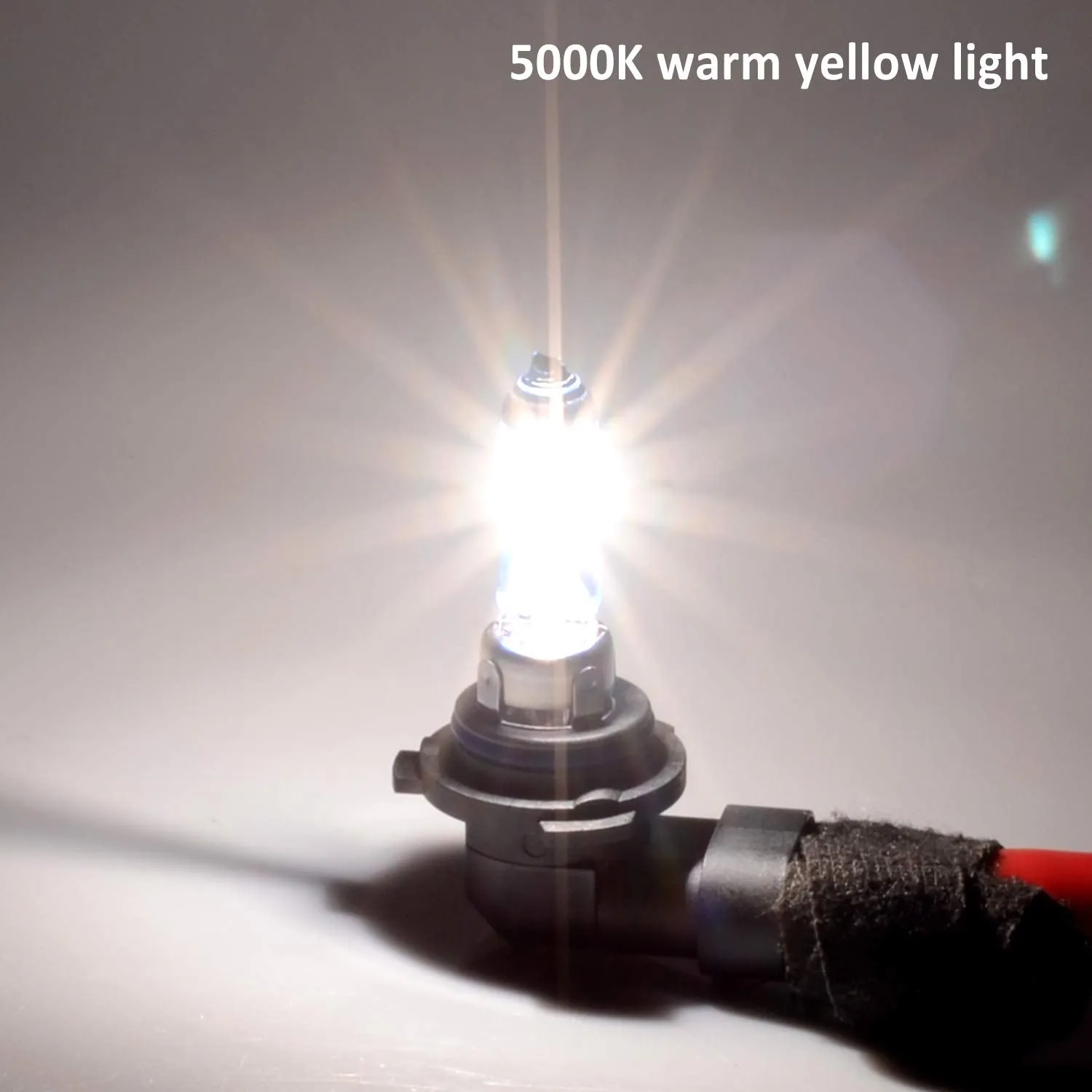 2PCS HB4 9006 55W Halogen Bulbs 5000K Warm White Headlights