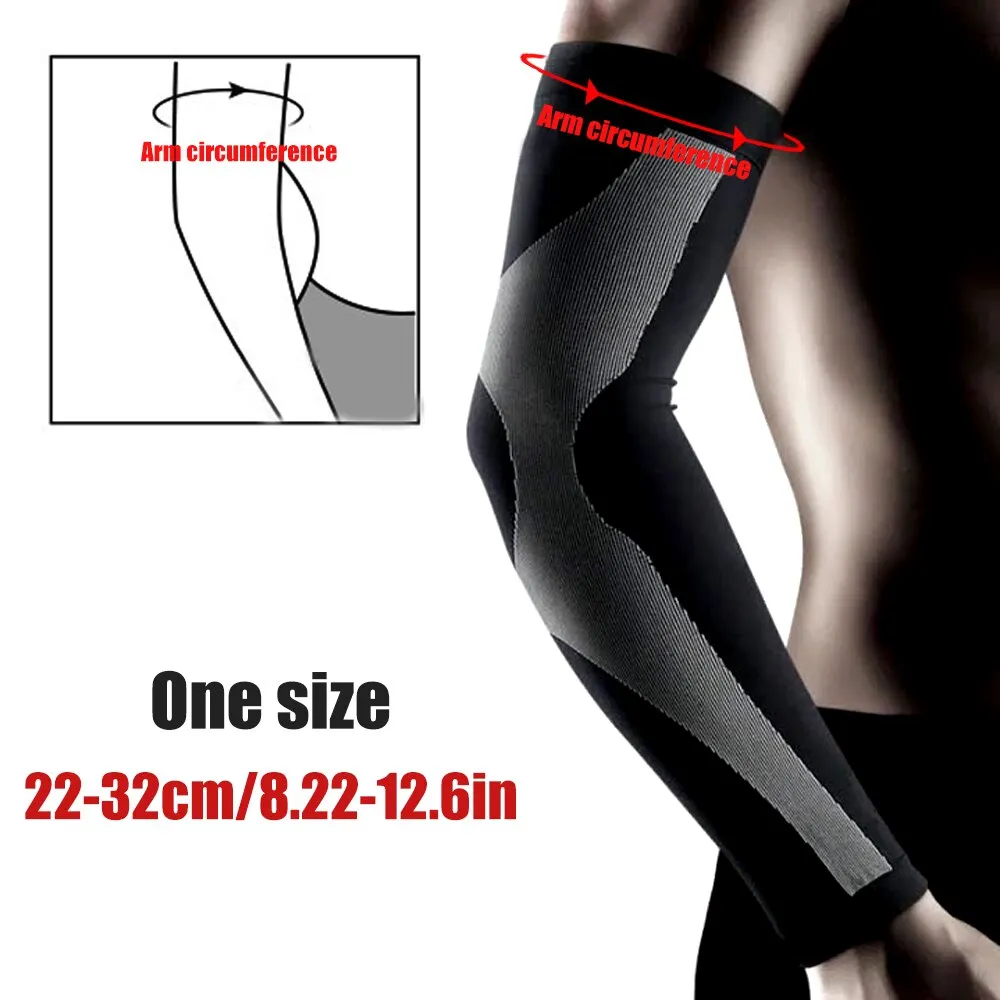 2pcs/pair Anti-uv Ice Silk Cooling Arm Sleeves for Cycling Driving Running