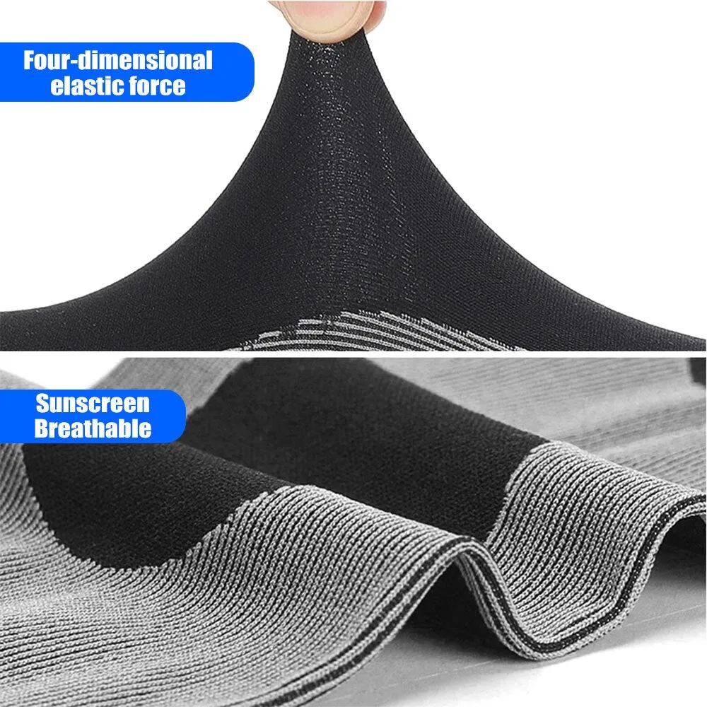 2pcs/pair Anti-uv Ice Silk Cooling Arm Sleeves for Cycling Driving Running