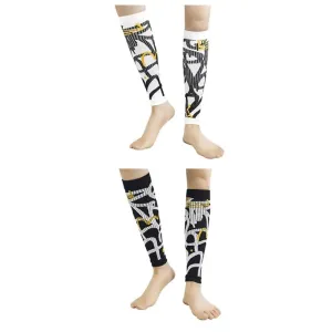 2pcs/pair Sports Graffiti Calf Socks for Men Women
