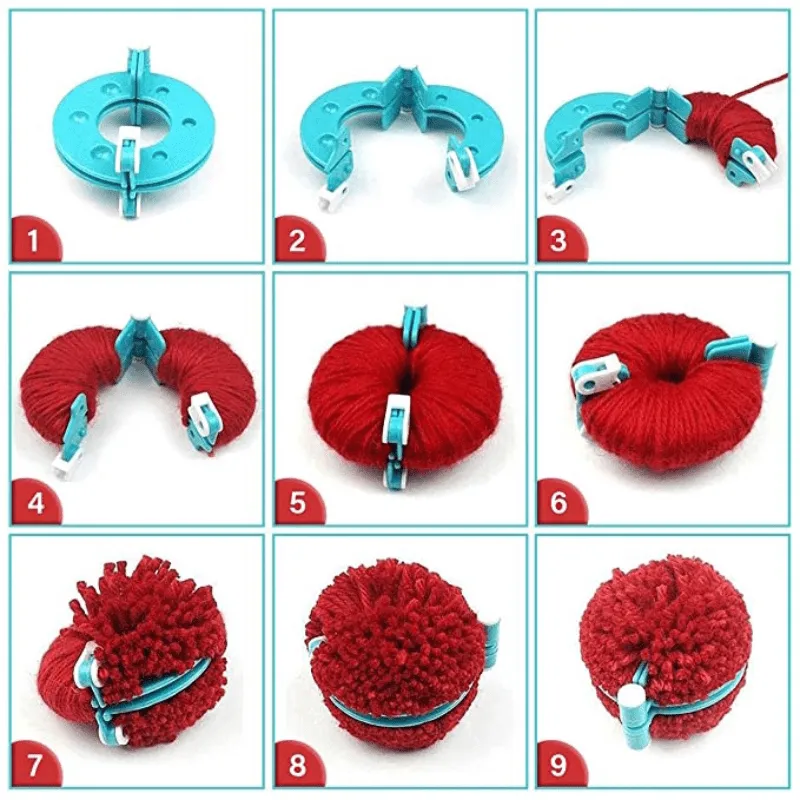 4Piece DIY Knitting Tools Set in Mixed Colors