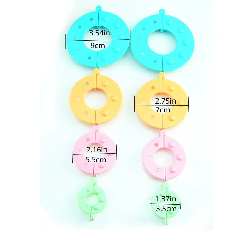 4Piece DIY Knitting Tools Set in Mixed Colors