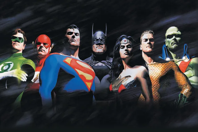 Alex Ross - Justice League Peel & Stick Wallpaper Mural