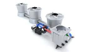 Alien Hydroponics - V-SYSTEM 3 Pot 1 Row End Header Kit