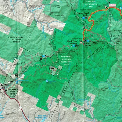 Appalachian Trail Maps North Carolina-Georgia