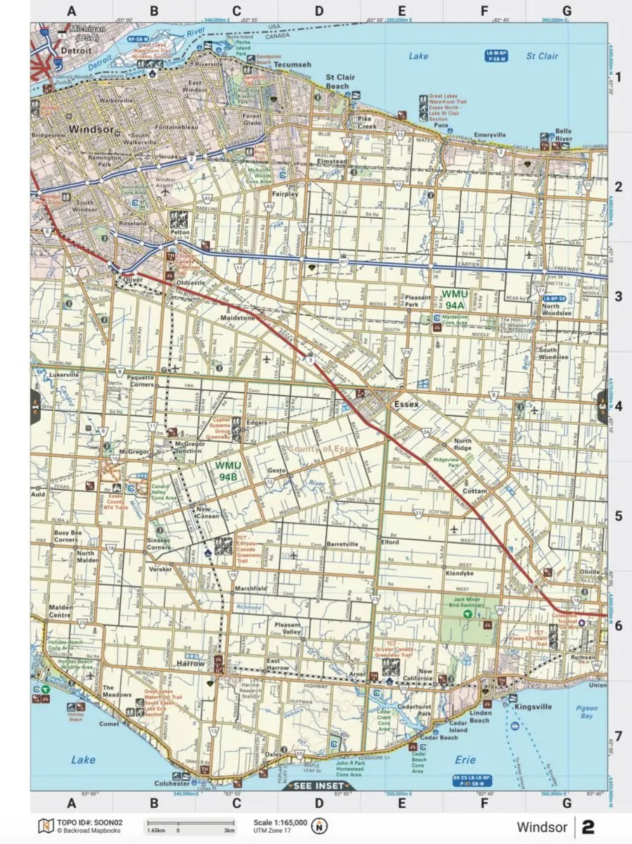 Backroad Mapbooks  Southern Ontario - Spiral 2nd Edition