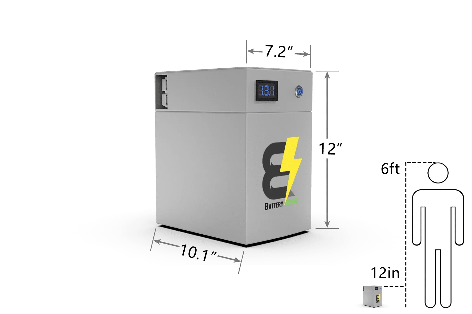 BatteryEVO 12V OWL Max 2 Battery (230Ah - 3 kWh)