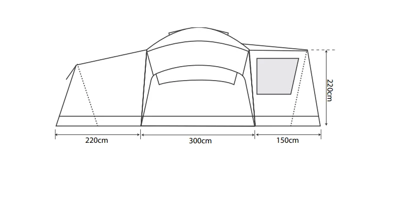 Camp Star 1200 12 Man Air Tent