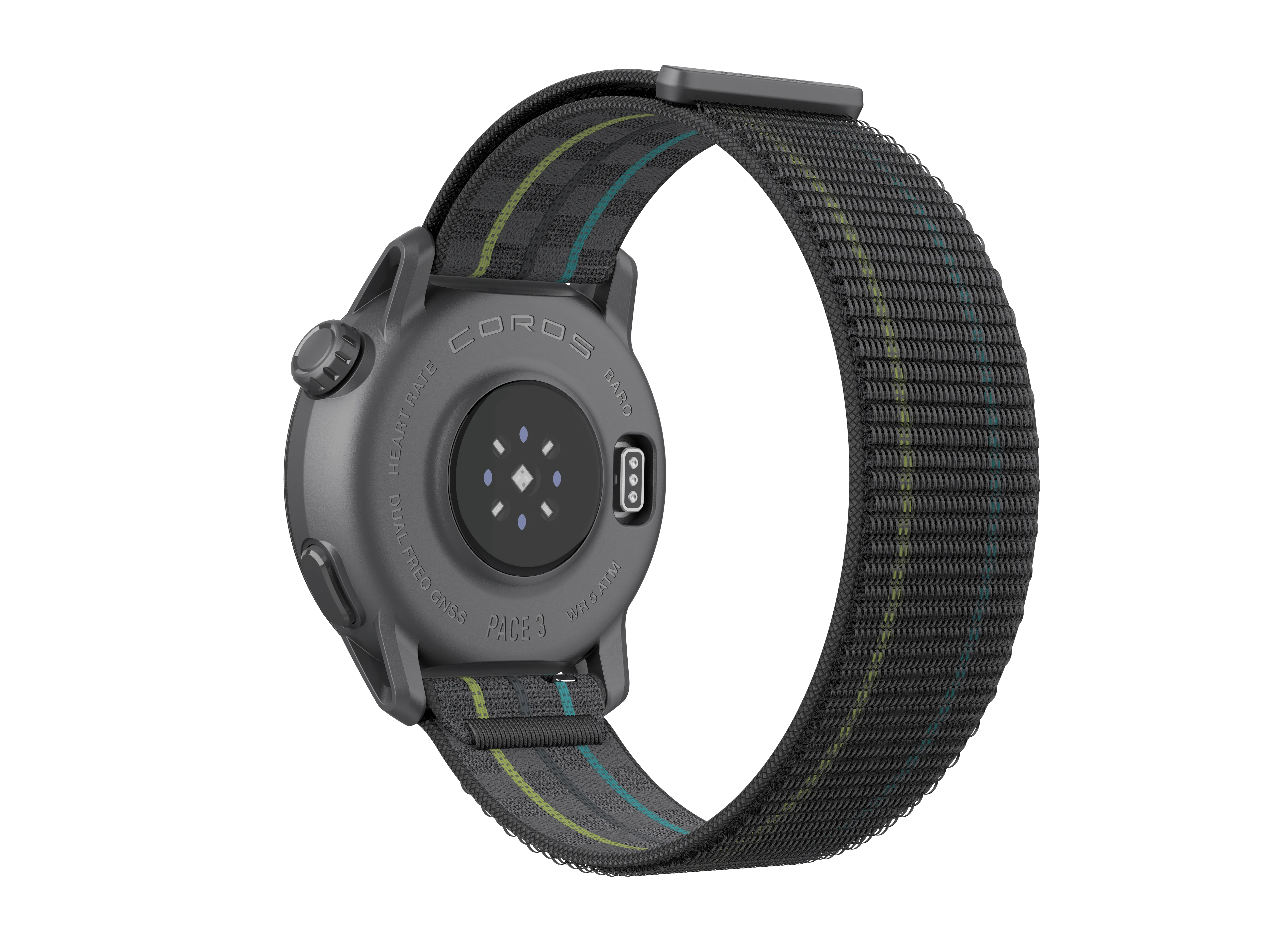 COROS PACE 3 Premium GPS Sport Smartwatch Black Silicone Band with 2 Year Warranty (WPACE3-BLK)