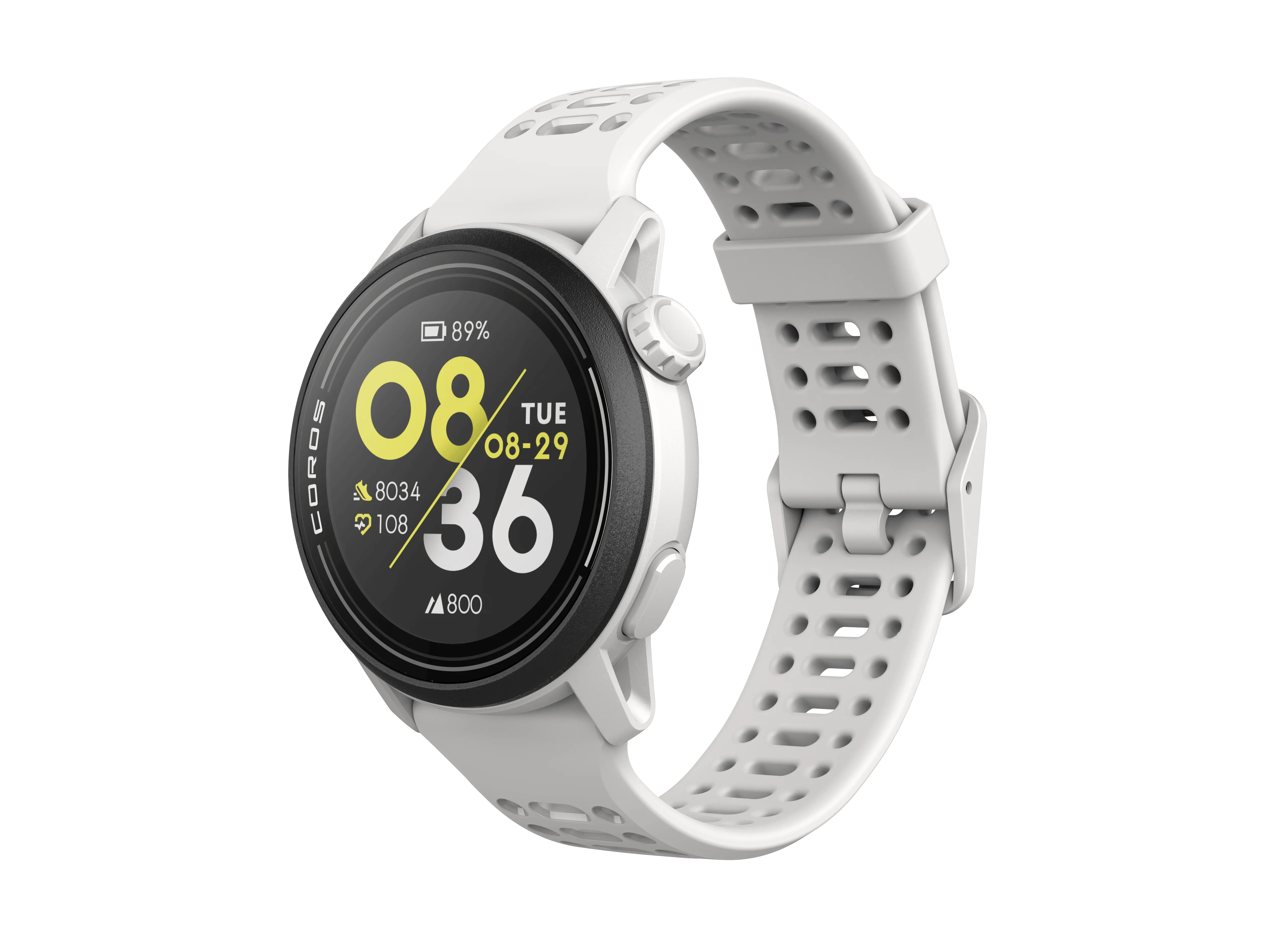 COROS PACE 3 Premium GPS Sport Smartwatch White Silicone Band with 2 Year Warranty