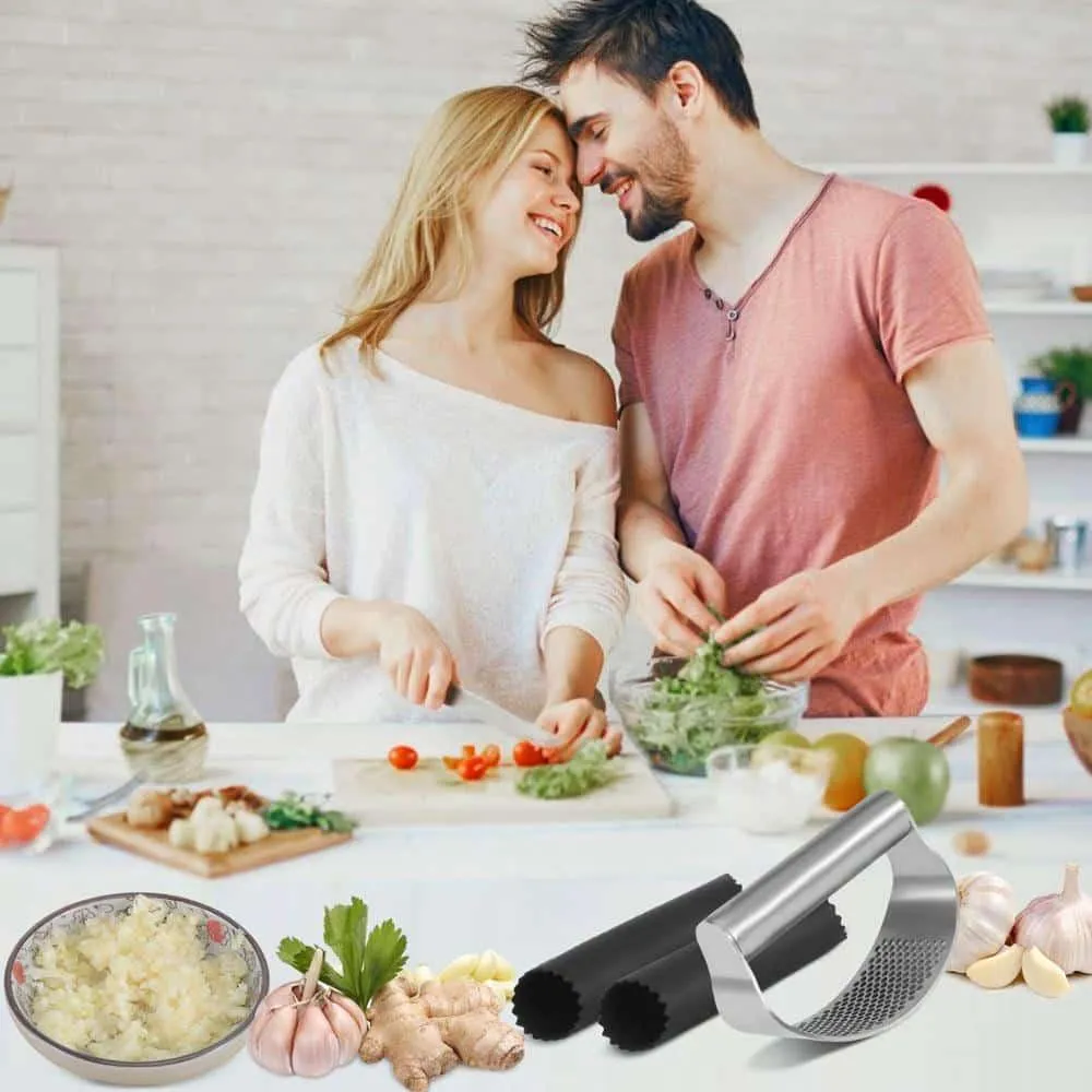 Ergonomic Design Garlic Press