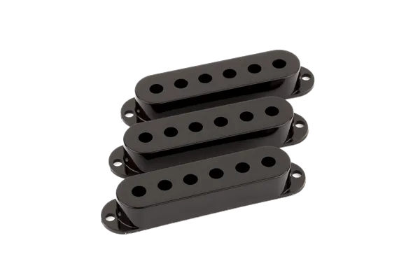 Fender Pickup Covers, Stratocaster Black (3)