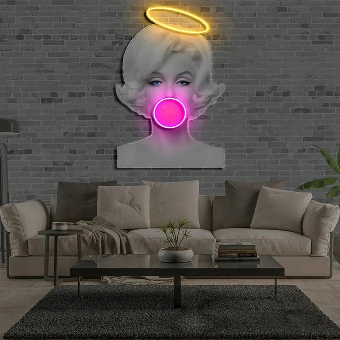Insegne art design al neon led