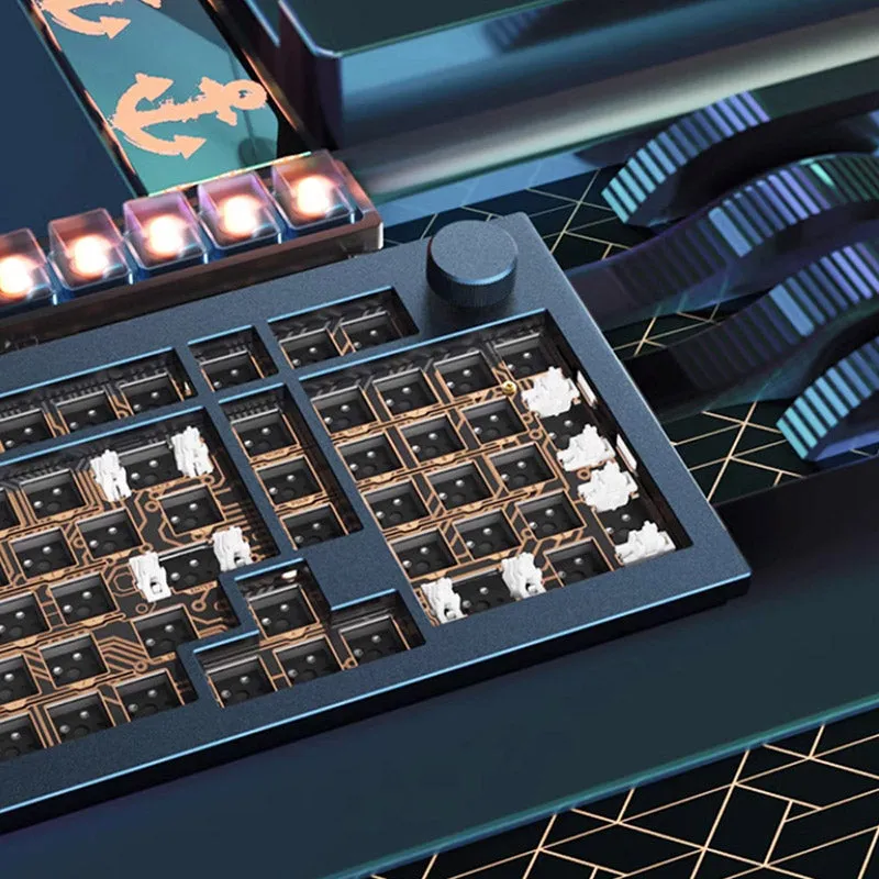 JamesDonkey R2 Aluminum Wireless DIY Keyboard Kit with Customizable Features