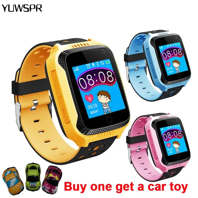 Kids Watch GPS tracker SOS call Location Flashlight Camera  Remote listening Children Smart Watches