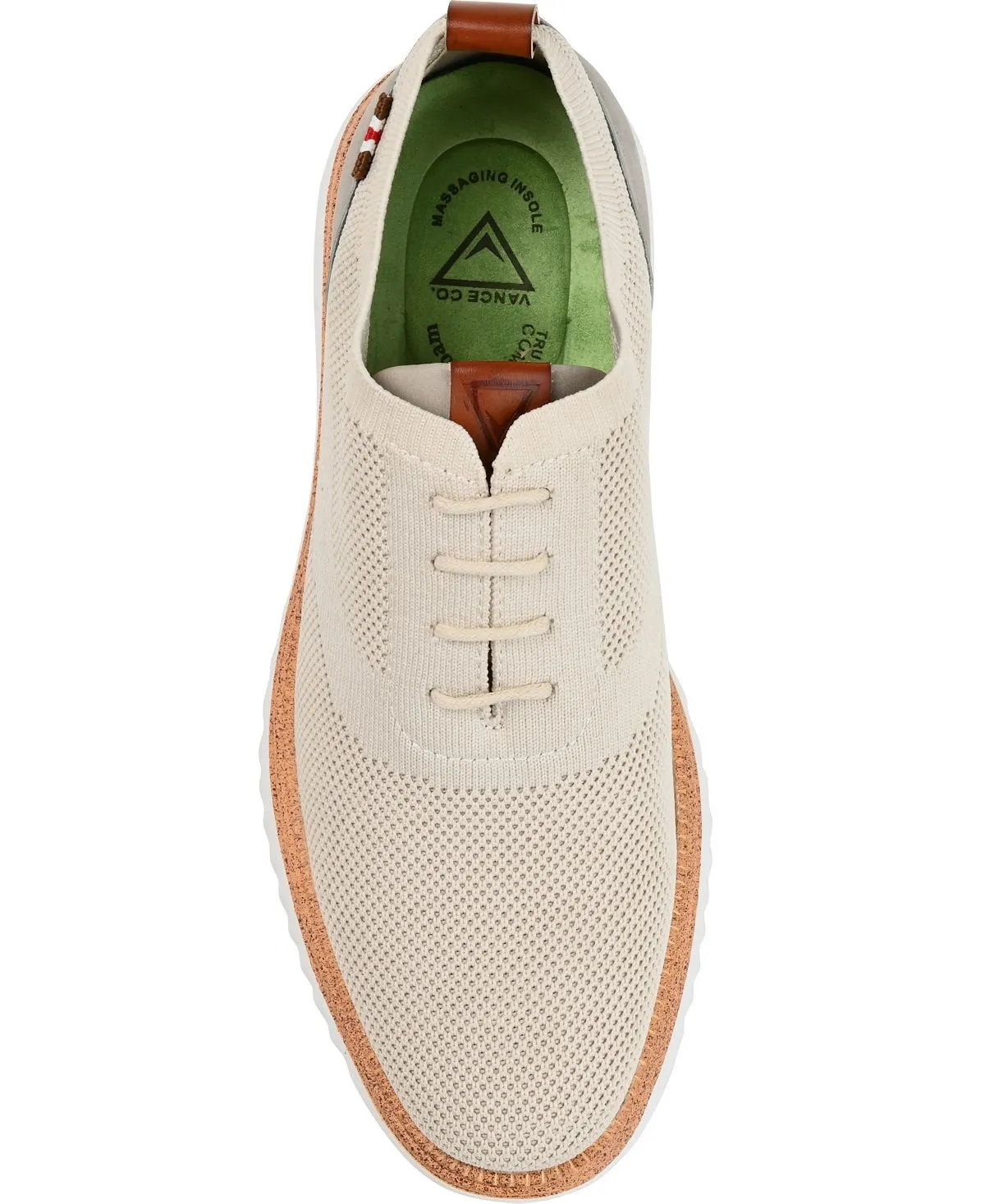 Lamont Vance Co. Men's Knitted Casual Dress Shoes, Beige