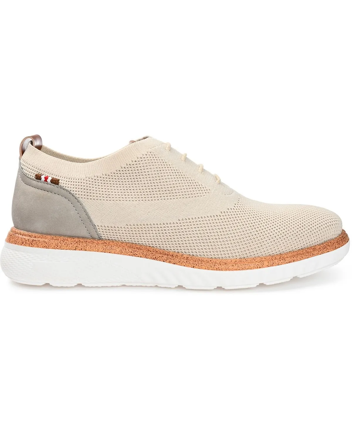 Lamont Vance Co. Men's Knitted Casual Dress Shoes, Beige