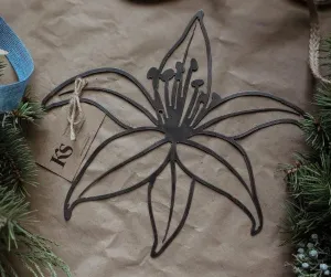 Metal Daylily Wall Art