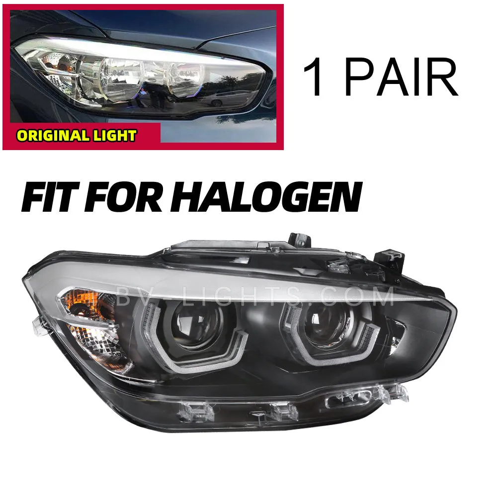 Modified headlight for BMW 1 Series/F20 2015-2018 Upgrade to the Latest Style led headlamp Daytime running light