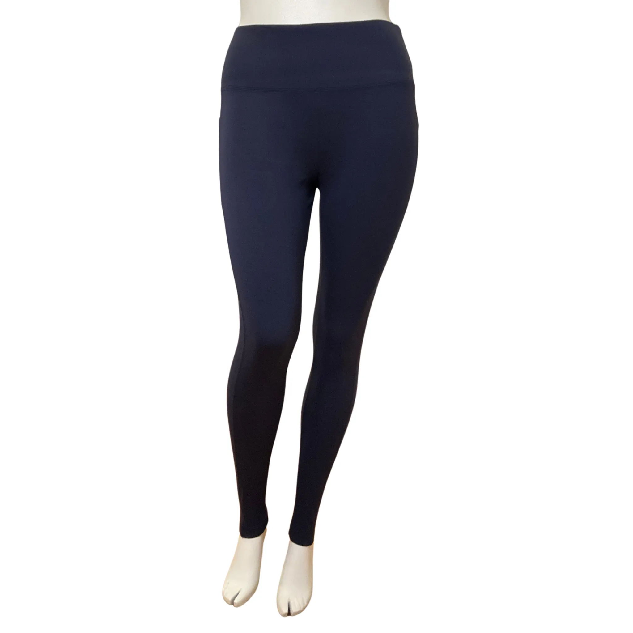 Navy Fleece Pocket Leggings