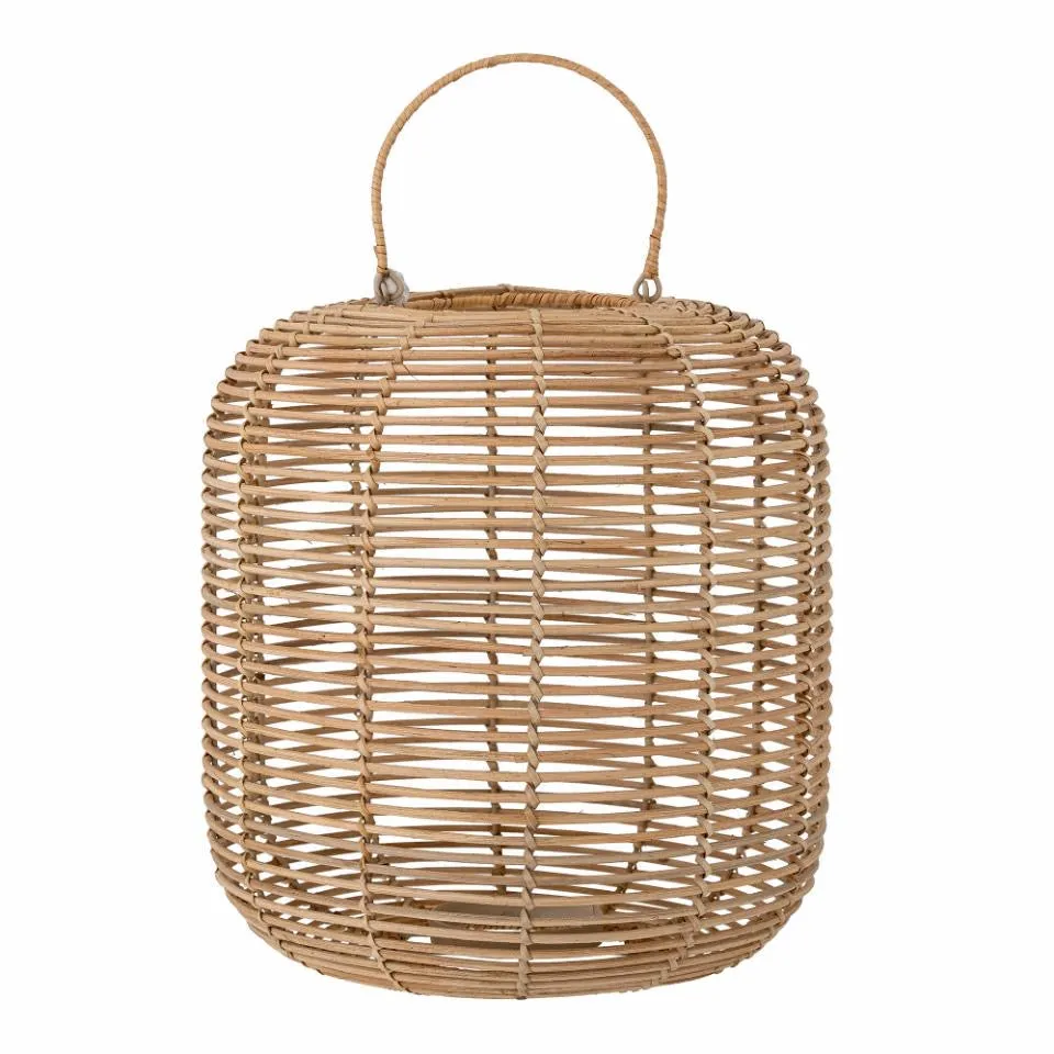Nei Lantern w/Glass, Nature, Rattan