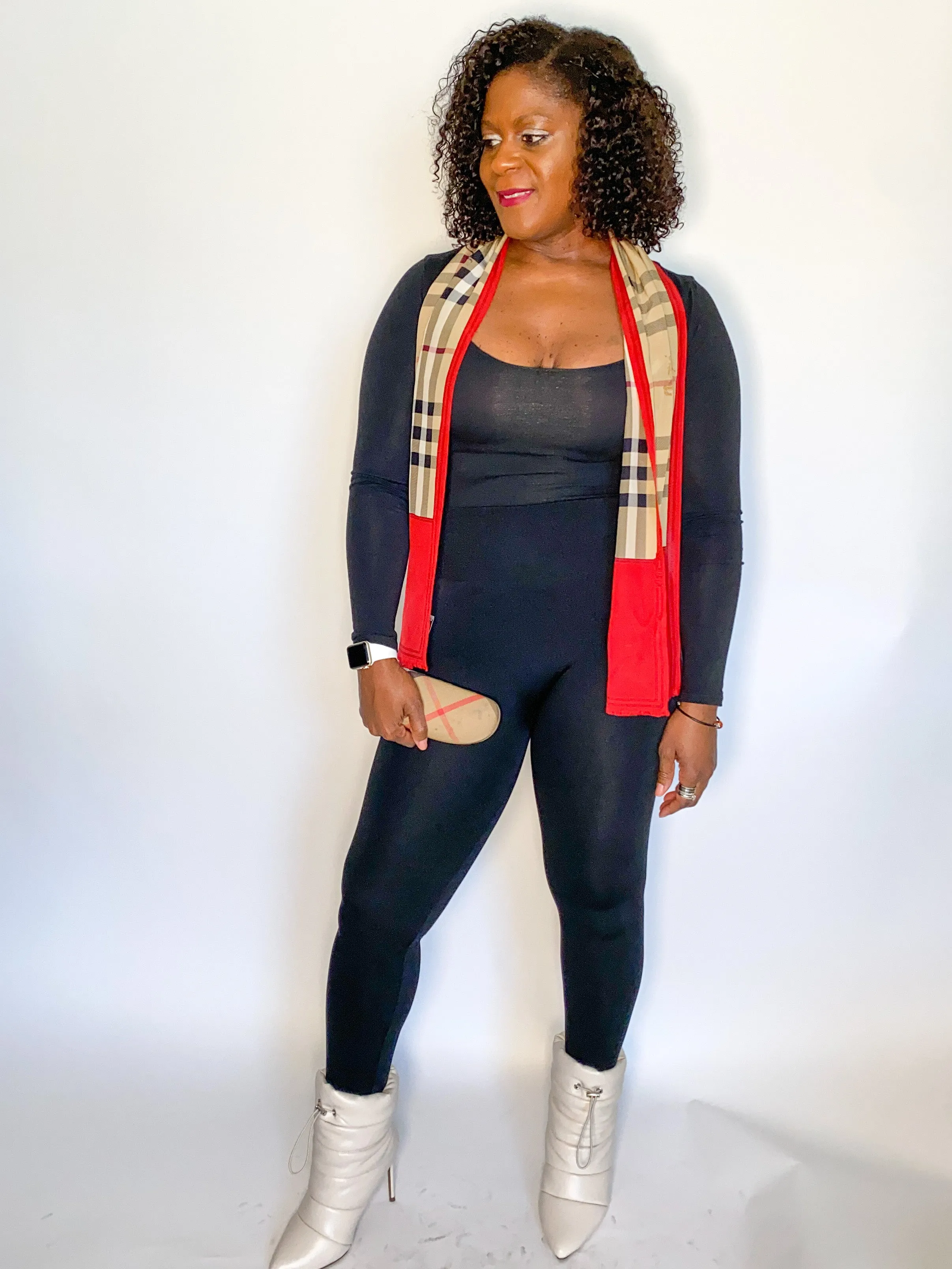 Pass Christian | Black Seamless Fleece Lined Leggings