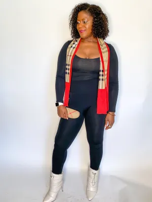 Pass Christian | Black Seamless Fleece Lined Leggings