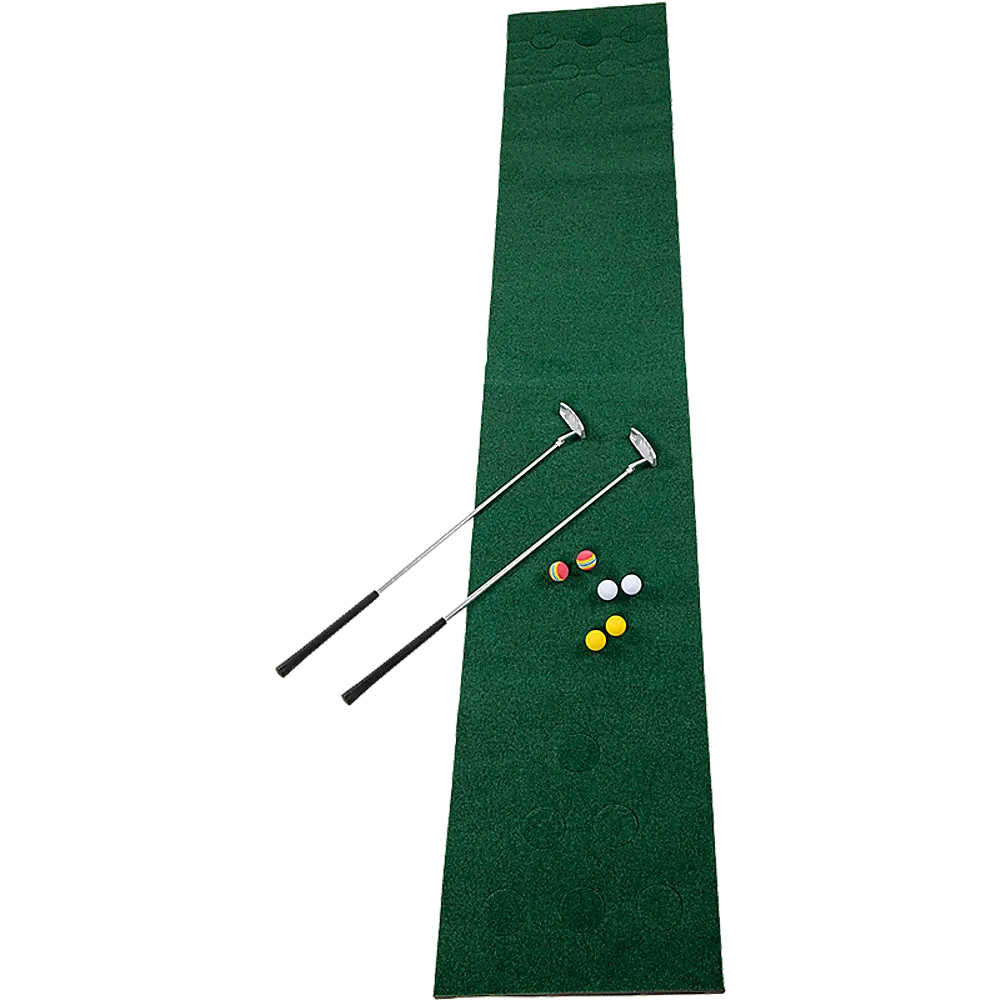 Portable Golf Beer Pong Set with 2 Putters & 6 Balls