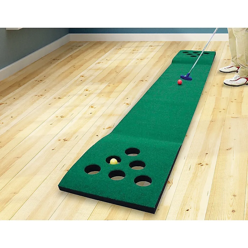 Portable Golf Beer Pong Set with 2 Putters & 6 Balls