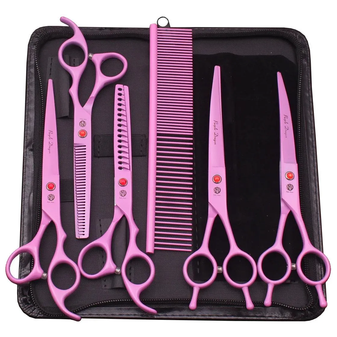 Purple Dragon Grooming Scissors 7" & 6.5"