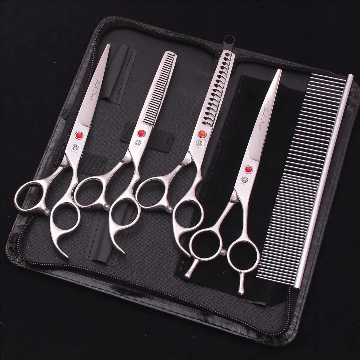 Purple Dragon Grooming Scissors 7" & 6.5"