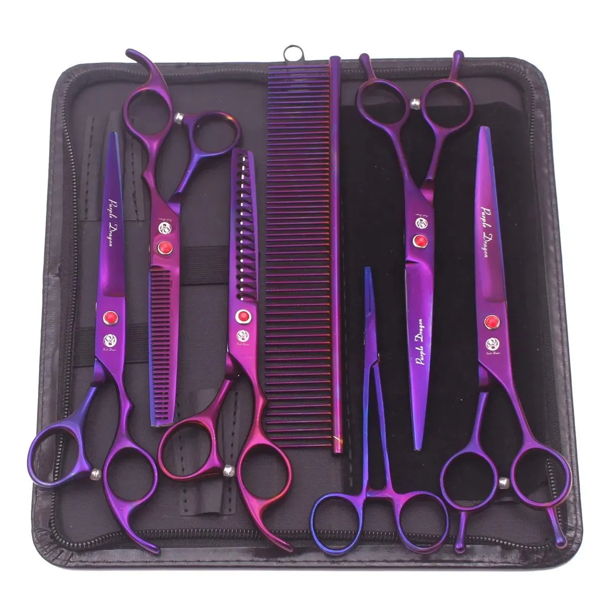 Purple Dragon Grooming Scissors 7" & 6.5"