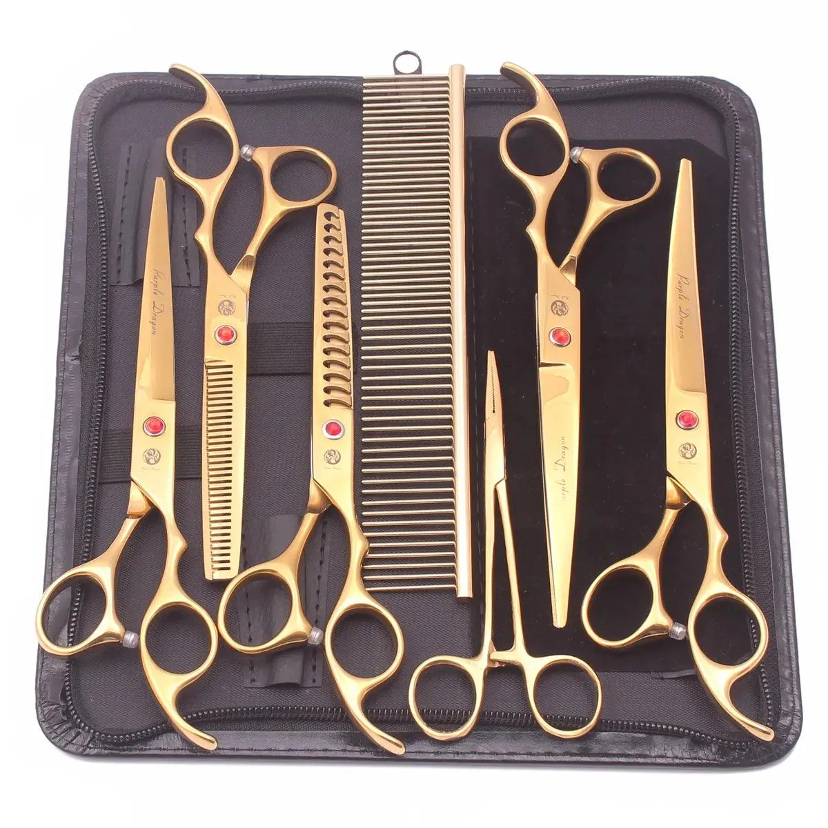 Purple Dragon Grooming Scissors 7" & 6.5"