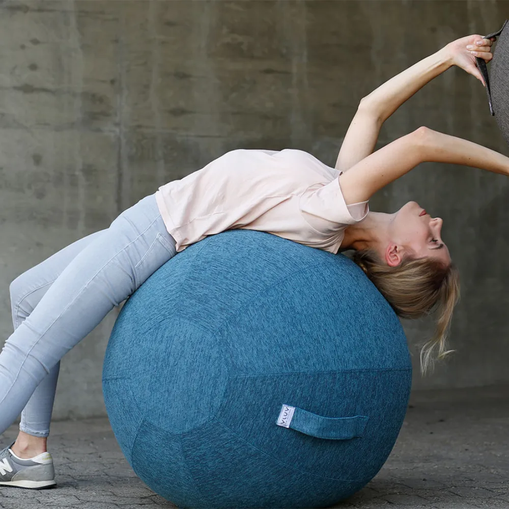 VLUV LEIV active sitting & yoga ball, silver grey