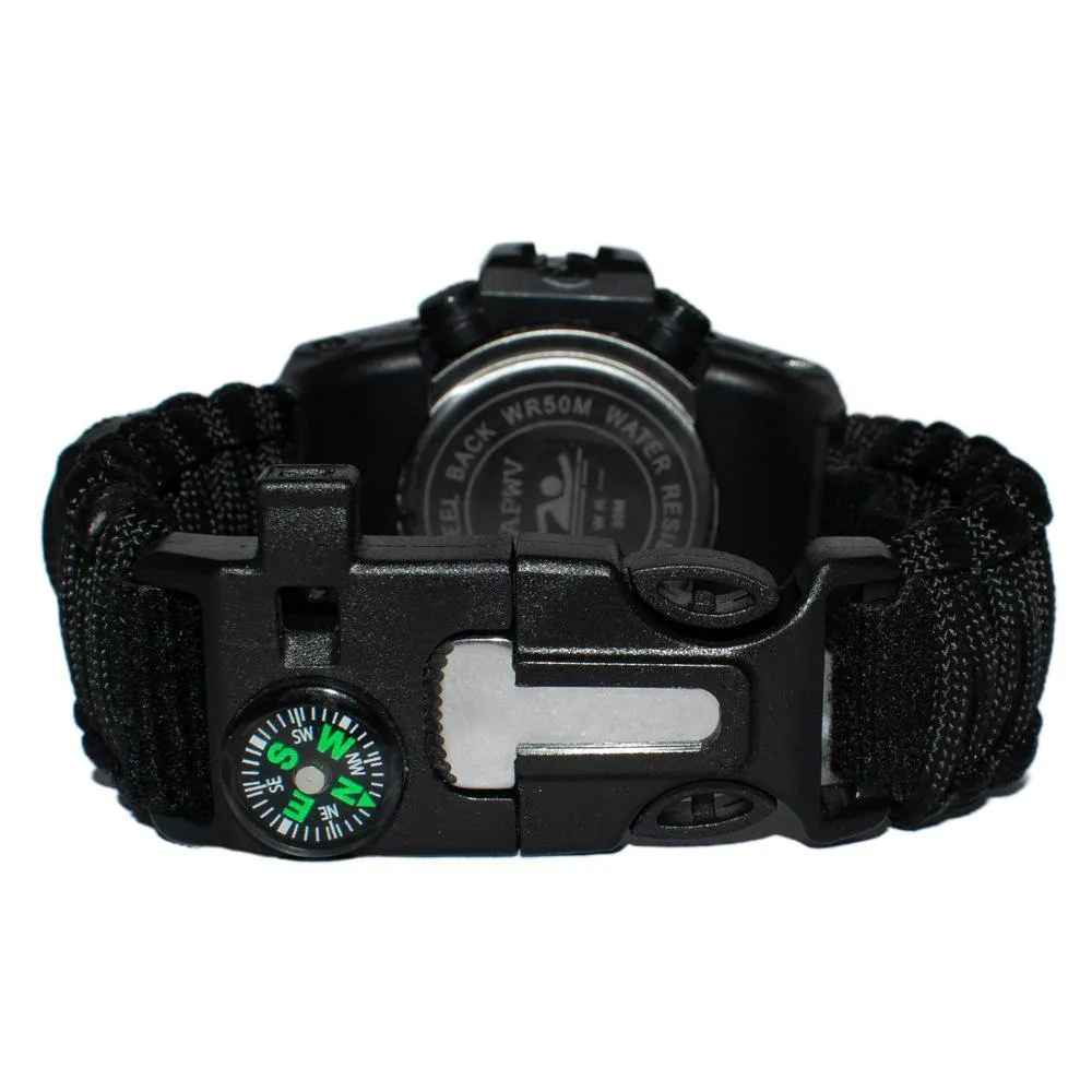 Waterproof Tactical Watch,Multifunctional Outdoor Watch Gear