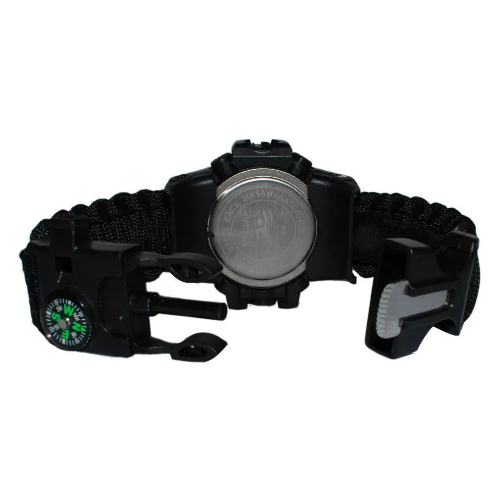 Waterproof Tactical Watch,Multifunctional Outdoor Watch Gear